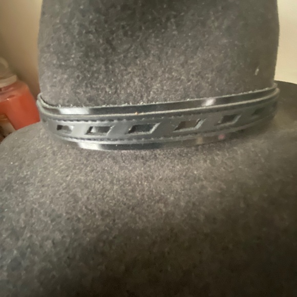 COPY - Rag and Bone; wool hat, leather band. Fedora style. Unisex. Size M - Picture 6 of 8